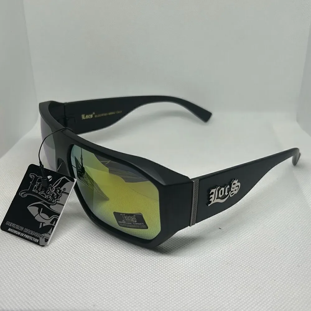 Locs Mens Mirrored Hardcore Sunglasses